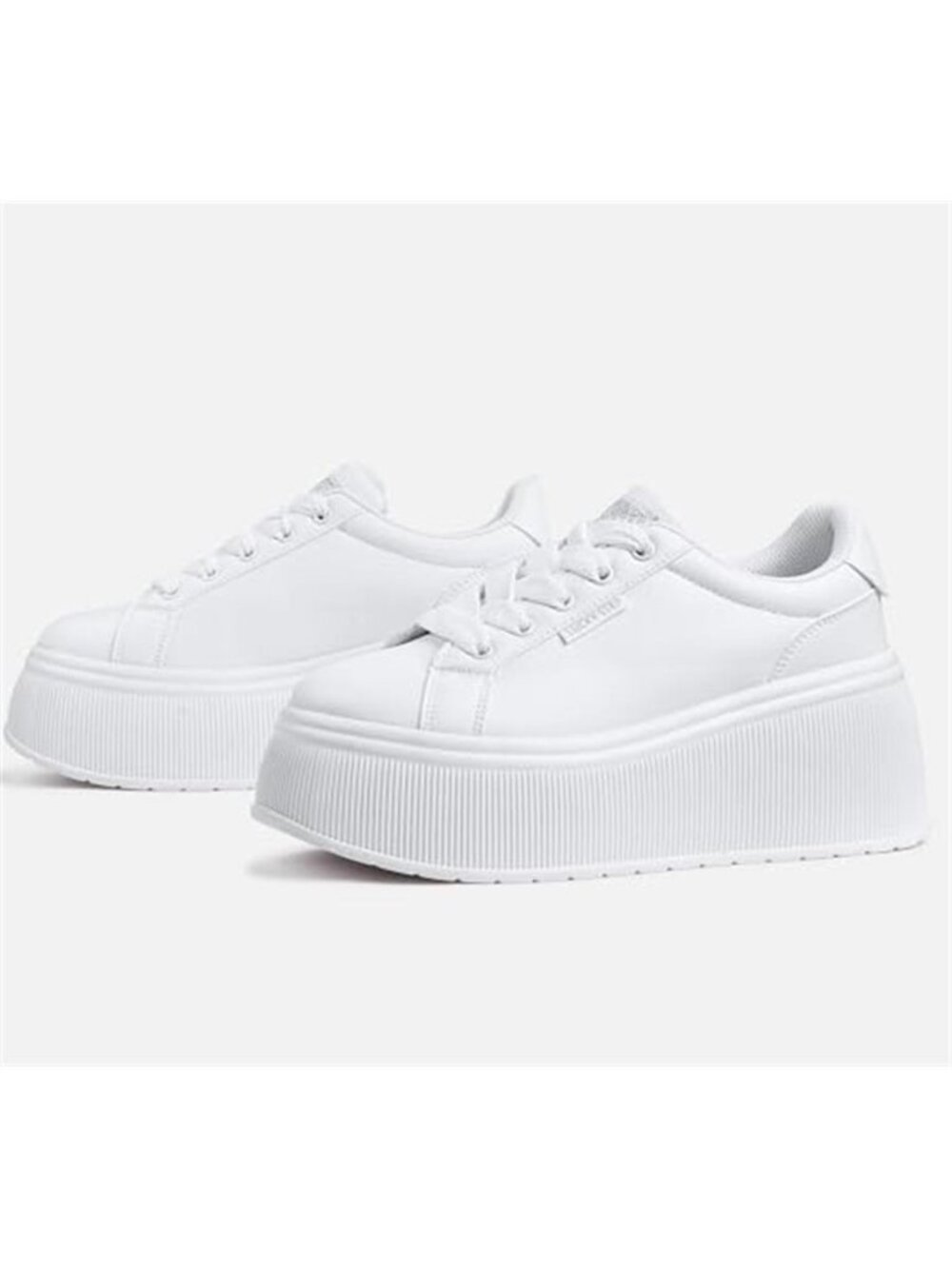 Women's Platform Fashion Sneaker Classic Wedge Canvas Casual Low Top Retro Shoes - Picture 6 of 7